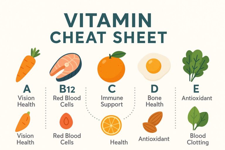 The Ultimate Vitamin Cheat Sheet: What Your Body Really Needs and Where to Find It
